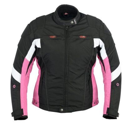 CHAQUETA DE CORDURA PARA CHICAS 100% IMPERMEABLE FUCSIA 105 NEGRA