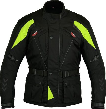 CHAQUETA DE MOTO EN CORDURA 3/4 UNISEX,111 FLUOR