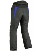PANTALÓN DE CORDURA IMPERMEABLE CON PROTECCIONES EM142 - NEGRO/AZUL - Imagen 2