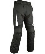 PANTALON DE CORDURA IMPERMEABLE CON PROTECCIONES EM142 NEGRO/BLANCO