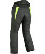 PANTALON DE CORDURA IMPERMEABLE CON PROTECCIONES EM142 NEGRO/FLUOR - Imagen 2