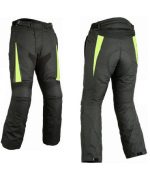 PANTALON DE CORDURA IMPERMEABLE CON PROTECCIONES EM142 NEGRO/FLUOR - Imagen 3