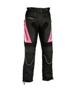PANTALÓN DE MOTO EN CORDURA PARA CHICAS, 100% IMPERMEABLE 141 FUCSIA/N