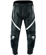 MONO DE CUERO DE DOS PIEZAS CON PROTECCIONES TPR Y TITANIO 166/151 NEGRO/BLANCO - Imagen 5