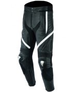 MONO DE CUERO DE DOS PIEZAS CON PROTECCIONES TPR Y TITANIO 166/151 NEGRO/BLANCO - Imagen 6