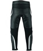 MONO DE CUERO DE DOS PIEZAS CON PROTECCIONES TPR Y TITANIO 166/151 NEGRO/BLANCO - Imagen 7