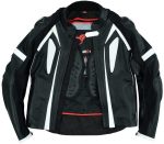 MONO DE CUERO DE DOS PIEZAS CON PROTECCIONES TPR Y TITANIO 166/151 NEGRO/BLANCO - Imagen 3