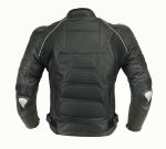 CHAQUETA DE CUERO CON PROTECCIONES TPR TITANIO NEGRA SIN JOROBA 166 NEGRO - Imagen 2