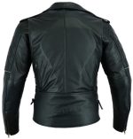 CHAQUETA DE PIEL PARA MOTO CUSTOM UNISEX 176 NEGRA - Imagen 3
