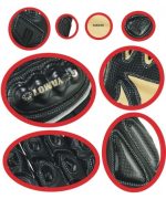 GUANTES DE PIEL MOTO RACING CON ALTA PROTECCIÓN 201 TEC NEGRO - Imagen 2