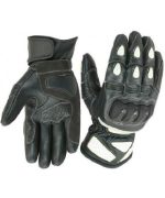GUANTES DE MOTO EN PIEL CON PROTECCIONES TPU, 205 BLANCO - Imagen 2