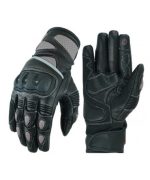 GUANTES DE MOTO EN PIEL CON PROTECCIONES TPU, 205 GRIS