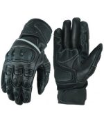 GUANTES DE MOTO EN PIEL CON PROTECCIONES TPU 205 NEGRO