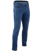 PANTALON TEJANO  UNISEX CON REFUERZOS DE TEJIDO Kewlar Y PROTECCIONES C.E DESMONTABLES 2706 AZUL