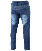 PANTALON TEJANO FLEX UNISEX CON REFUERZOS DE TEJIDO Kewlar Y PROTECCIONES C.E DESMONTABLES 2715 AZUL. - Imagen 3