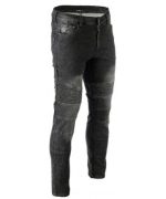 PANTALÓN VAQUERO TEJANO FLEXIBLE UNISEX CON REFUERZOS DE TEJIDO Kewlar Y PROTECCIONES C.E. DESMONTABLES 2720 NEGRO