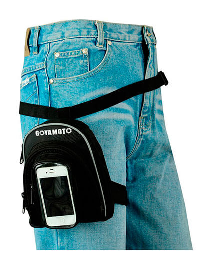 PIERNERA DE CORDURA NEGRO CON BOLSILLO DE SMART PHONE 6976 NEGRO