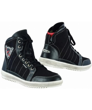 ZAPATILLAS MOTO STREET EN PIEL CON PROTECCIONES TIPO BAMBAS IMPERMEABLES 346 SNEAKERS