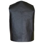 CHALECO DE CUERO CON CORDONES ESTILO CUSTOM 491 NEGRO - Imagen 2