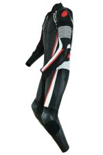 MONO DE CUERO  UNA PIEZA, AIR LINK CON PROTECTORES DE TITANIO ROJO/BLANCO /NEGRO - Imagen 3