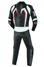 MONO DE CUERO  UNA PIEZA, AIR LINK CON PROTECTORES DE TITANIO ROJO/BLANCO /NEGRO - Imagen 4