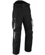 PANTALON DE MOTO EN CORDURA IMPERMEABLE TRANSPIRABLE CON PROTECCIONES CE ARES N/BLANCO - Imagen 2