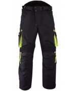 MONO DE CORDURA PARA MOTORISTAS EN DOS PIEZAS, IMPERMEABLE UNISEX FLUOR/NEGRO ATENEA/ARES - Imagen 4