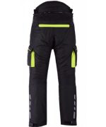 MONO DE CORDURA PARA MOTORISTAS EN DOS PIEZAS, IMPERMEABLE UNISEX FLUOR/NEGRO ATENEA/ARES - Imagen 5