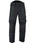 MONO DE CORDURA PARA MOTORISTAS EN DOS PIEZAS, IMPERMEABLE UNISEX NEGRO ATENEA/ARES - Imagen 4
