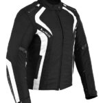 CHAQUETA CORDURA DE MOTO PARA CHICAS CON ESTILO MODERNO 100% IMPERMEABLE ARTEMISA BLANCA NEGRA