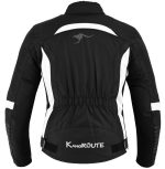 CHAQUETA CORDURA DE MOTO PARA CHICAS CON ESTILO MODERNO 100% IMPERMEABLE ARTEMISA BLANCA NEGRA - Imagen 3