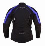 CHAQUETA DE MOTO EN CORDURA 3/4  CON PROTECCIONES C.E., IMPERMEABLE, UNISEX, ATENEA AZUL/N - Imagen 2