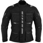 CHAQUETA DE MOTO EN CORDURA 3/4  CON PROTECCIONES C.E., IMPERMEABLE, UNISEX, ATENEA NEGRA