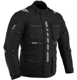 CHAQUETA DE MOTO EN CORDURA 3/4  CON PROTECCIONES C.E., IMPERMEABLE, UNISEX, ATENEA NEGRA - Imagen 2