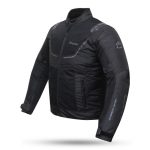 CHAQUETA DE CORDURA PARA VERANO PERFORADA CON FORRO DESMONTABLE DEGEND BREEZE  NEGRA