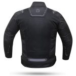 CHAQUETA DE CORDURA PARA VERANO PERFORADA CON FORRO DESMONTABLE DEGEND BREEZE  NEGRA - Imagen 4