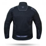 CHAQUETA DE CORDURA PARA VERANO PERFORADA CON FORRO DESMONTABLE DEGEND BREEZE NEGRA CAMO - Imagen 4