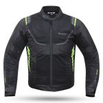CHAQUETA DE CORDURA PARA VERANO PERFORADA CON FORRO DESMONTABLE DEGEND BREEZE  NEGRA FLUOR - Imagen 2