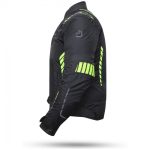 CHAQUETA DE CORDURA PARA VERANO PERFORADA CON FORRO DESMONTABLE DEGEND BREEZE  NEGRA FLUOR - Imagen 4