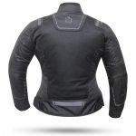 CHAQUETA DE CORDURA PARA VERANO PERFORADA CON FORRO DESMONTABLE DEGEND BREEZE NEGRA PARA CHICAS - Imagen 4