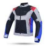 CHAQUETA DE CORDURA PARA VERANO PERFORADA CON FORRO DESMONTABLE DEGEND BREEZE NEGRO/ROJO/AZUL/ HIELO