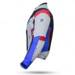 CHAQUETA DE CORDURA PARA VERANO PERFORADA CON FORRO DESMONTABLE DEGEND BREEZE NEGRO/ROJO/AZUL/ HIELO - Imagen 3
