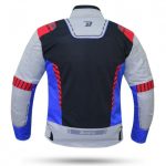 CHAQUETA DE CORDURA PARA VERANO PERFORADA CON FORRO DESMONTABLE DEGEND BREEZE NEGRO/ROJO/AZUL/ HIELO - Imagen 4
