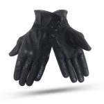 GUANTES DE VERANO DEGEND BUTTERFLY LADY NEGRO EN CUERO DE CABRA  PARA MUJER