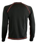 CAMISETA INTERIOR TÉRMICA DE LICRA, SPANDEX Y FORRO DE LANA SINTÉTICA 7341 NEGRA - Imagen 2