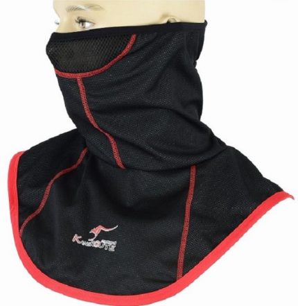 CUBRECUELLO DE FÍBRA WINDSTER TÉRMICO Y CORTAVIENTO PARA MOTEROS 451 NEGRO