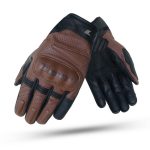 GUANTES DE VERANO DEGEND DAYTONA PRO MARRON NEGRO PARA  MOTORISTAS EN PIEL CABRA DE ALTA CALIDAD