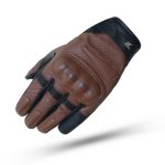 GUANTES DE VERANO DEGEND DAYTONA PRO MARRON NEGRO PARA  MOTORISTAS EN PIEL CABRA DE ALTA CALIDAD - Imagen 2