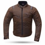CHAQUETA DE CORDURA PARA VERANO PERFORADA CON FORRO DESMONTABLE  DEGEND BREEZE MARRON - Imagen 2