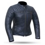 CHAQUETAS DE PIEL PARA MOTO, CON PROTECCIONES PARA CHICAS DEGEND CLASSIC NEGRA